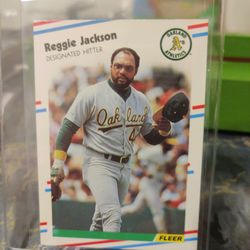 1988 Fleer Reggie Jackson Card Number 283