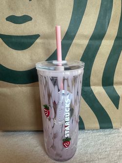 Glass Strawberry Starbucks Cup 2026