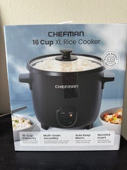 NEW Chefman XL Rice Cooker 16cup