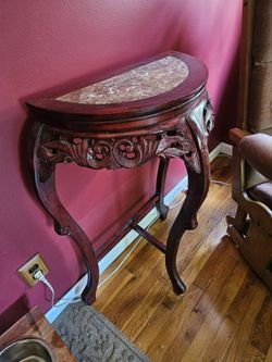Rosewood & Marble Table