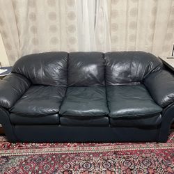Leather Couch Sofa 