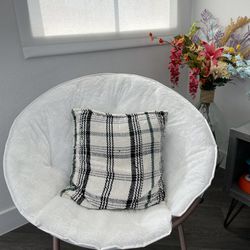 Lightly Used White Saucer Chair