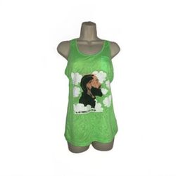 Adult Women Medium To Large Neon Green Tank Top Nipsey Hussle And Motivate