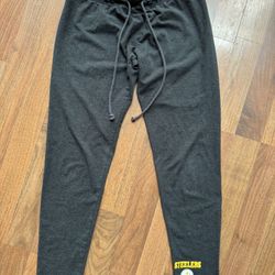 Pittsburgh Steelers Womens Sleepwear Leggings Lounge Pants MED Logo Waistband