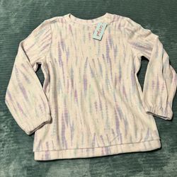 Cat & Jack Purple Tie Dye Girl Sweater