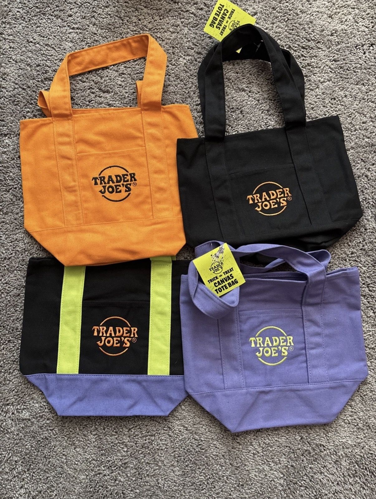 Trader Joes Mini Tote Bag Halloween