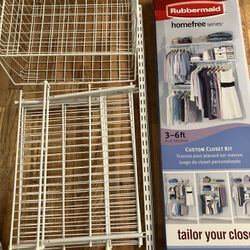 Rubbermaid Custom Closet Kit + Accessories 
