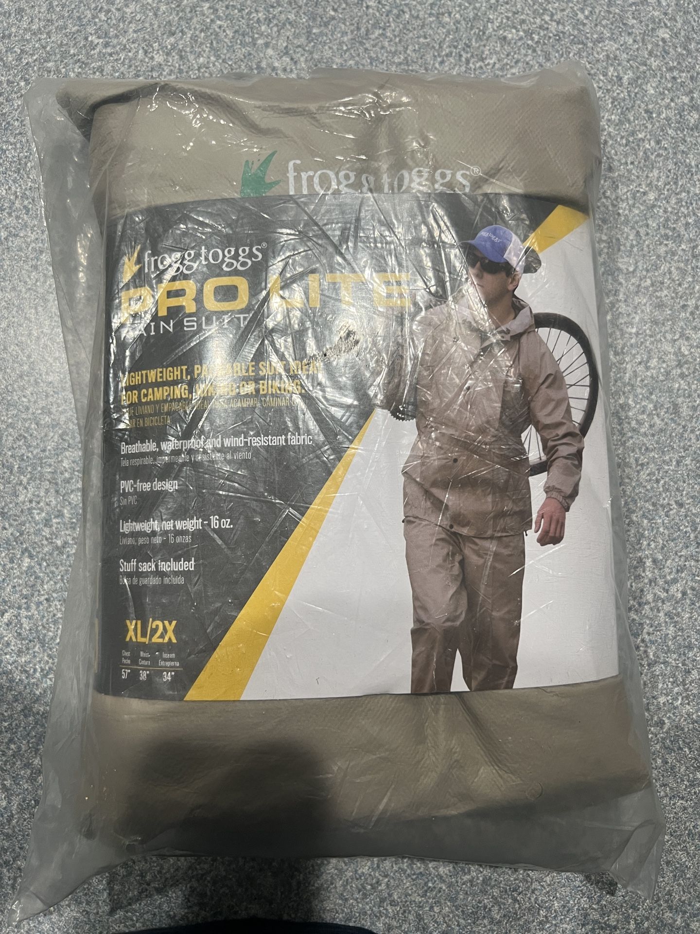 Mens Pro Lite,Lightweight Waterproof,Breathable,Rain Suit,XL/2X