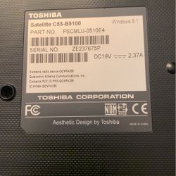 Toshiba Laptop 