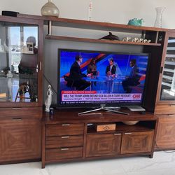 TV with the entertainment center