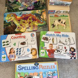 Puzzles, Toys, Books
