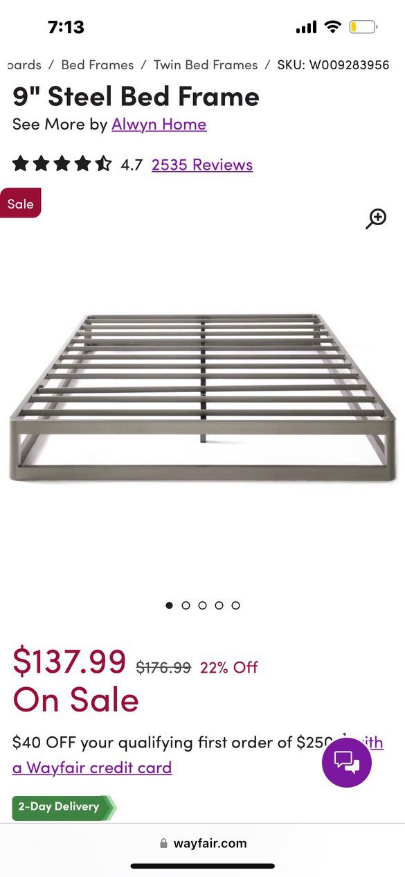 Metal Full Size Bed Frame