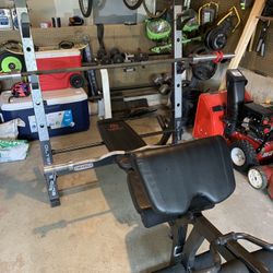 Weight Bench With Weights/bars