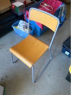 wooden desk chair