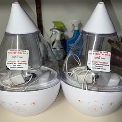 2 Crane Ultrasonic Humidifiers - $20 each or $35 for both