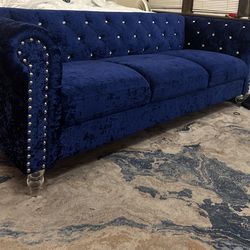 Blue couch