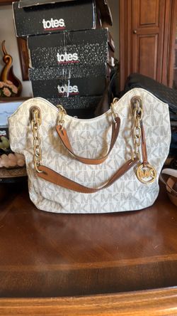 MICHAEL KORS VANILLA LILY LARGE TOTE
