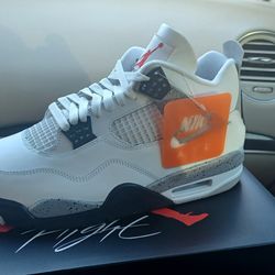Air Jordan 4 Retro Cement White
