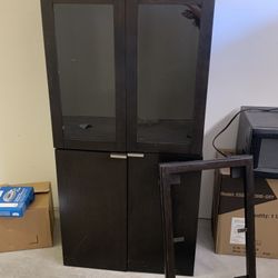 West Elm Espresso Cabinet