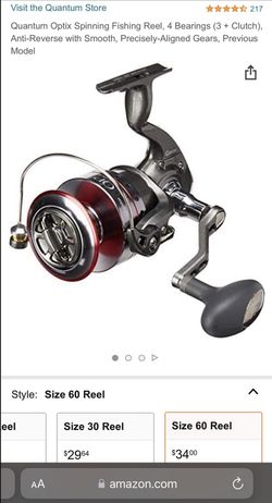Brand New Quantum Optix Spinning Fishing Reel, Size 60 for Sale in Port St.  Lucie, FL - OfferUp