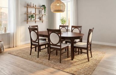 Dining Set 7pcs Color cherry