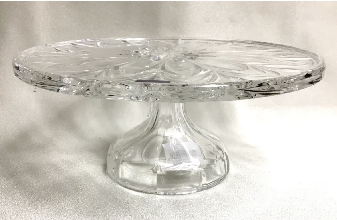  Waterford Marquis Canterbury Pedestal Footed Cake Plate 10.75"
