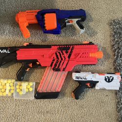 Nerf Rival Set And Pump Nerf Gun