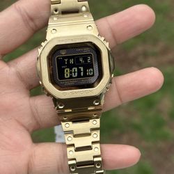 Casio G-SHOCK full metal Gold Digital Stainless Steel Watch 5000 GMWB5000GD-9
