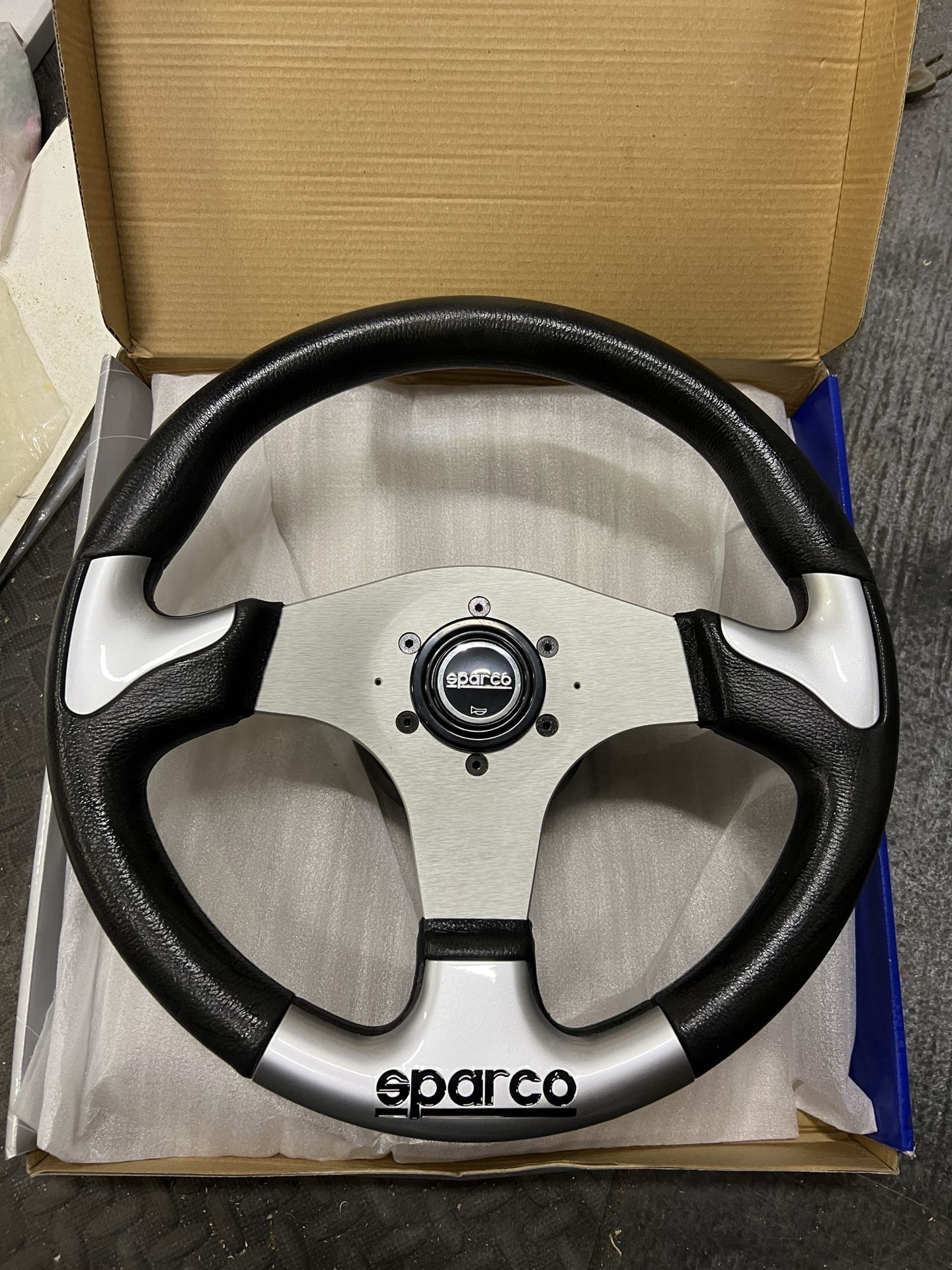 Sparco 015THPUGR345 Steering Wheel Silver