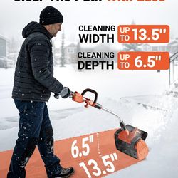 VOLTASK Cordless Snow Shovel