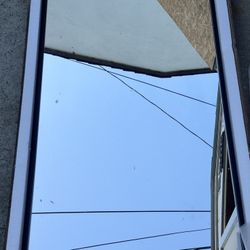 Black Metal Framed Mirror