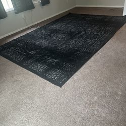 Large black/gray rug