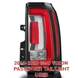 2015 - 2020 GMC YUKON PASSENGER TAIL LIGHT USED