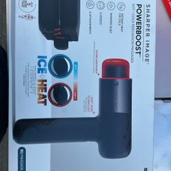 Sharper Image Powerboost Pro+ Hot and Cold Percussion Massager (Model: Powerboost Pro+). Unopened 