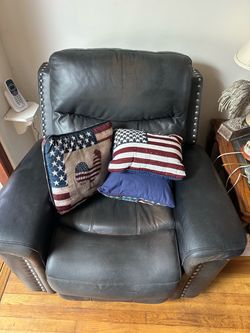 Faux Leather Recliner