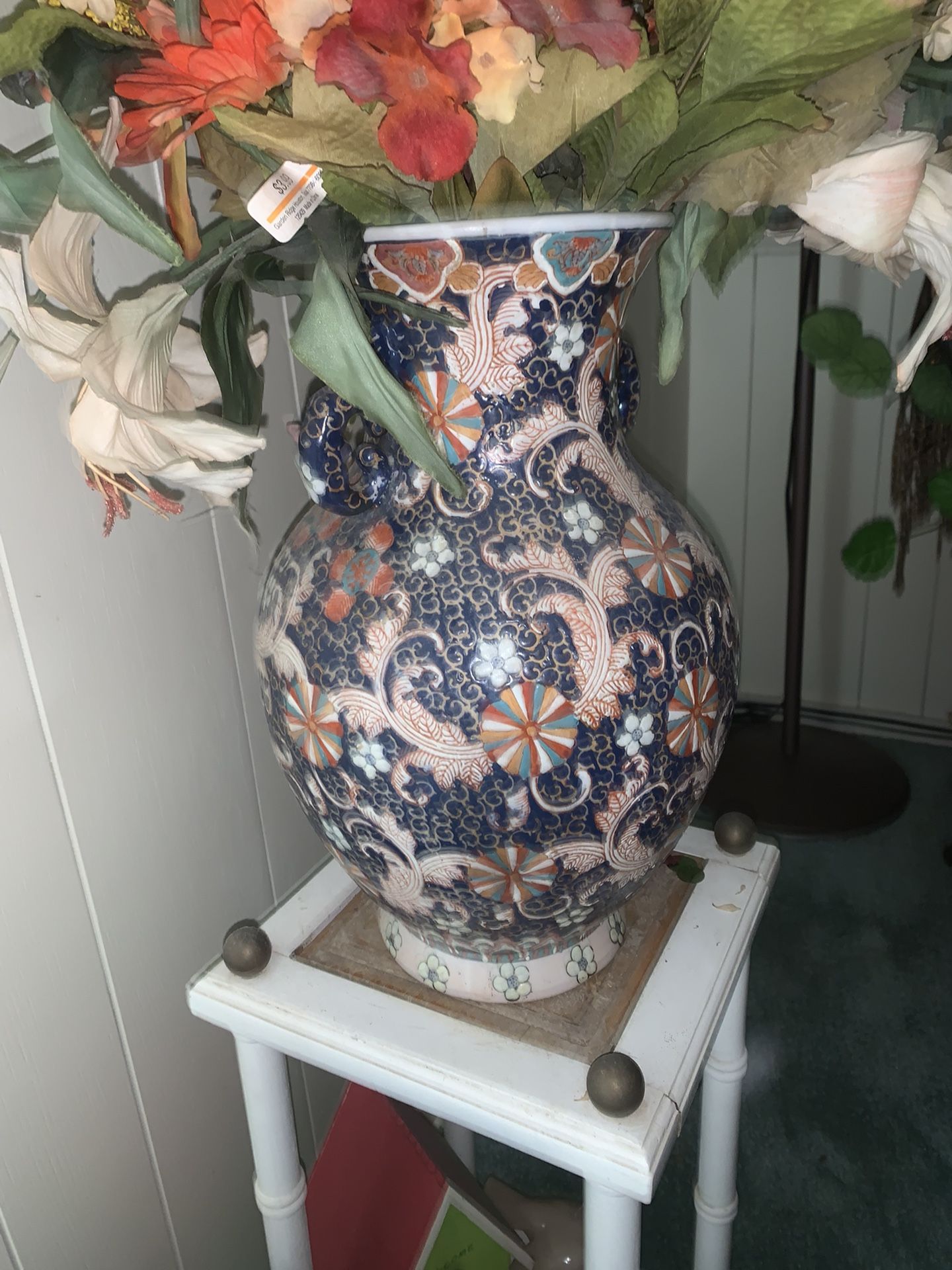 Antique Floral Vase 