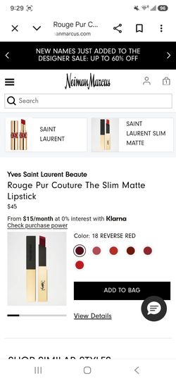 Authentic 💯 ysl rouge pur couture