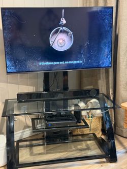 TV Stand with Built-In Mount