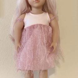 Twinkle (Our Generation) doll with stand