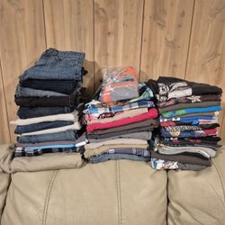 Boys Clothes - Box Of Boys Clothes  Between Random Sizes From 7 - 12