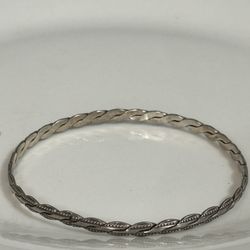 Rare STERLING SILVER BANGLE