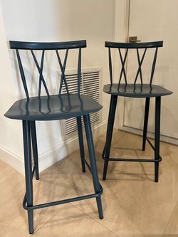 Set Of 2: Counter Height BarStools
