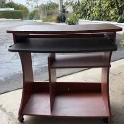 Computer Desk - Retractable Keyboard Tray