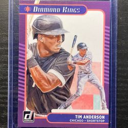 Panini Donruss Diamond Kings #7 Tim Anderson Baseball Card