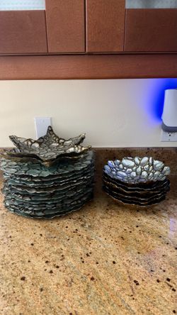 Z Gallery charger plates salad bowls and appetizer plates