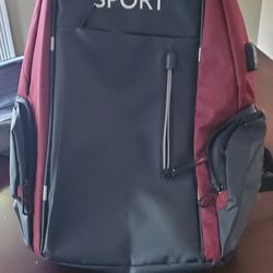 Backpack With Charging Port. BRAND NEW.