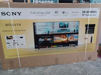 85" Screen full array LED smart 4k ultra HDTV by Sony Bravia.  KD85X90CL.  Original Box SEALED.  120htz