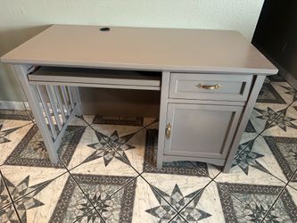 Desk or vanity and color gray