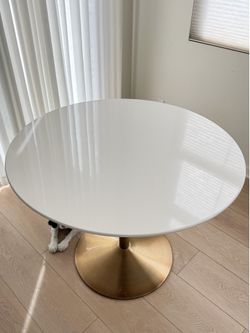 CB2 Round Dining Table