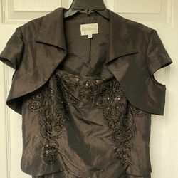 David’s Bridal Size 18 Women’s Beautiful Brown Formal Dress Wedding Bridesmaid Mother Of The Bride
